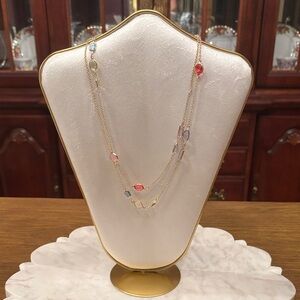 Loft Multi-Color Gemstone Gold Necklace